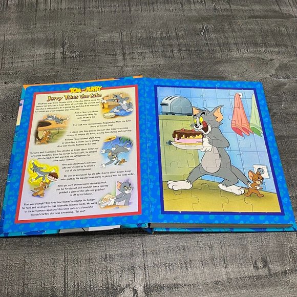 Tom and Jerry Cartoon Jigsaw Puzzle Book 3 Fun Stories School Daycare Children's - Picture 2 of 5